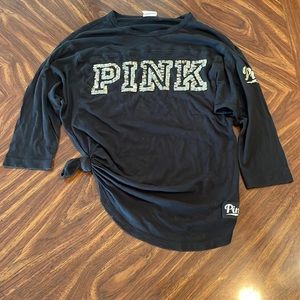 Pink 3/4 sleeve shirt